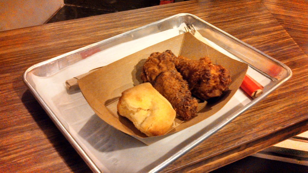 Fried chicken and the awesome GBD biscuit